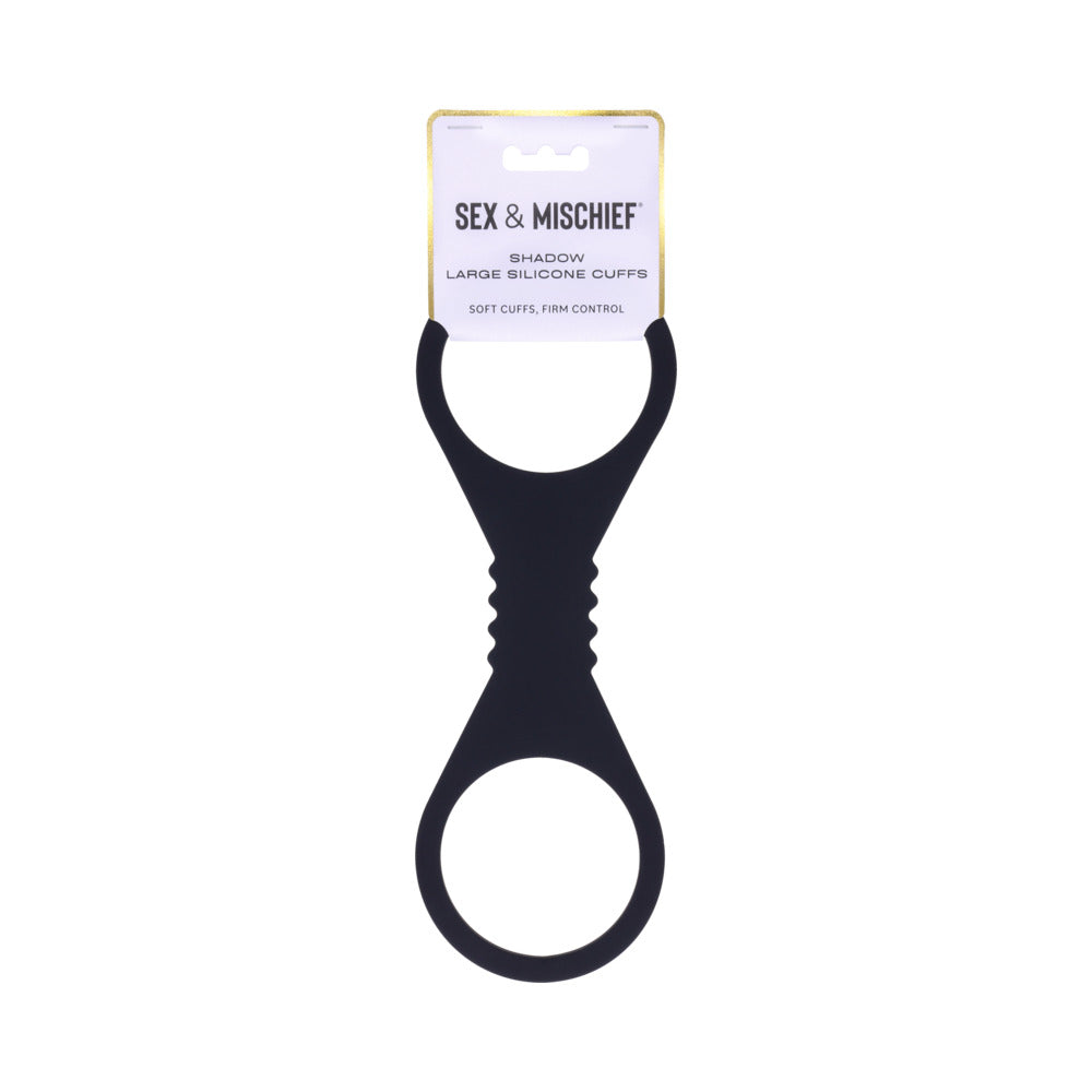 Sportsheets - Sportsheets Sex & Mischief Shadow Large Silicone Cuffs - Bondage & Fetish Toys