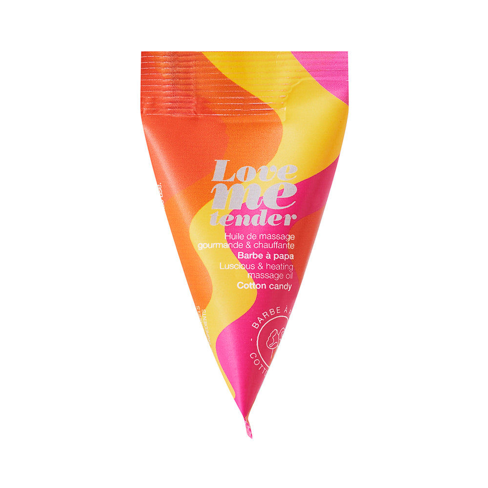 Lovely Planet - Love to Love Love Me Tender Luscious & Heating Massage Oil Cotton Candy 0.33 oz. - Lubricants, Creams & Glides - Liquid