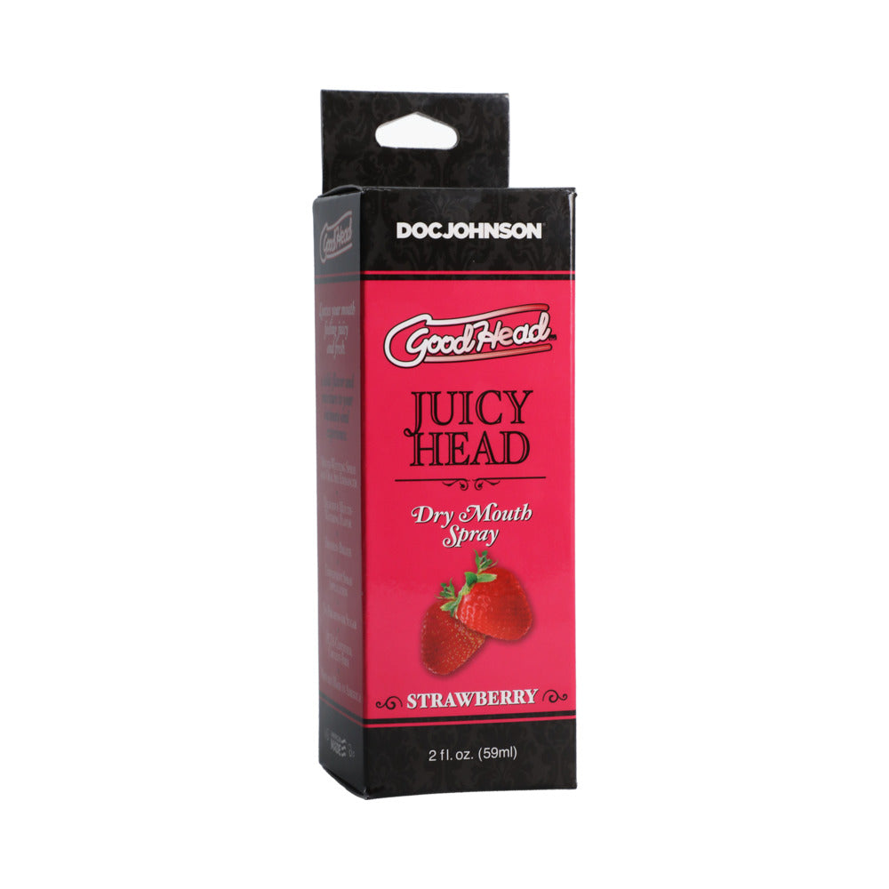 Doc Johnson - GoodHead Juicy Head Dry Mouth Spray Sweet Strawberry 2 fl. oz. - Supplements & Enhancers - Liquid