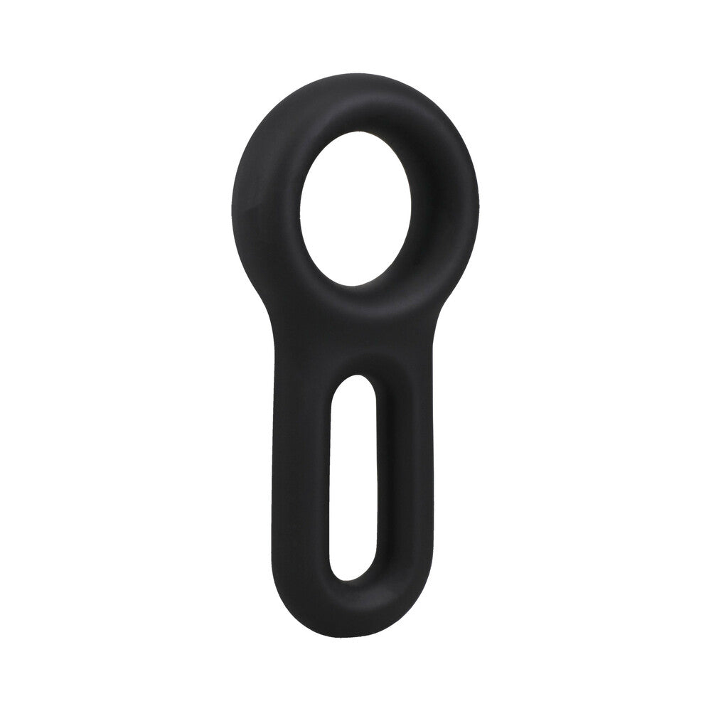 Rock Solid - ROCK SOLID The Keyhole Silicone C-Ring Black - Cockrings
