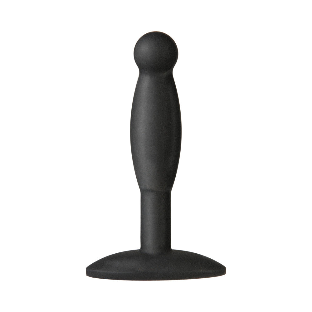 Doc Johnson - Platinum Premium Silicone - The Minis - Smooth - Medium Black - Anal Toys & Stimulators - Silicone