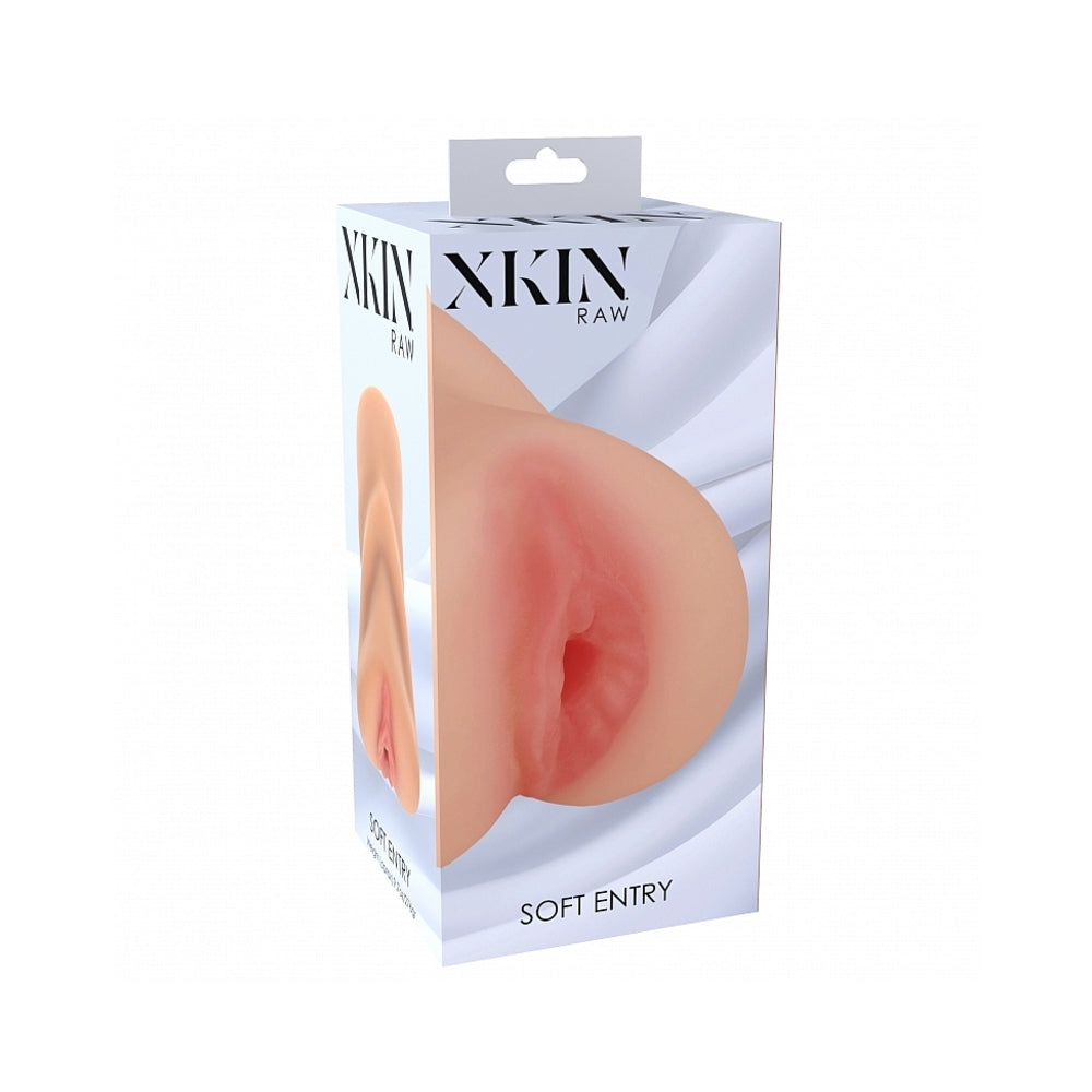 Shots - Xkin Raw Soft Entry Stroker Beige - Masturbation Aids for Males