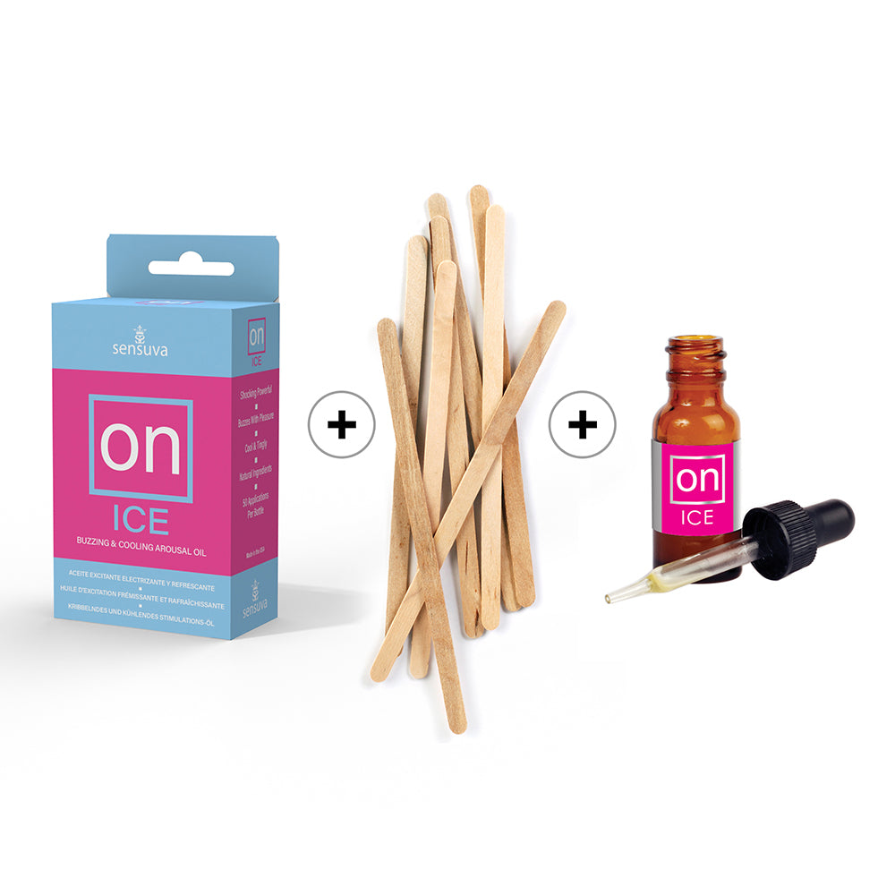 Sensuva - Sensuva ON Ice Arousal Oil 5ml Medium Box 12 Piece + Tester/Sticks Refill Kit - Supplements & Enhancers