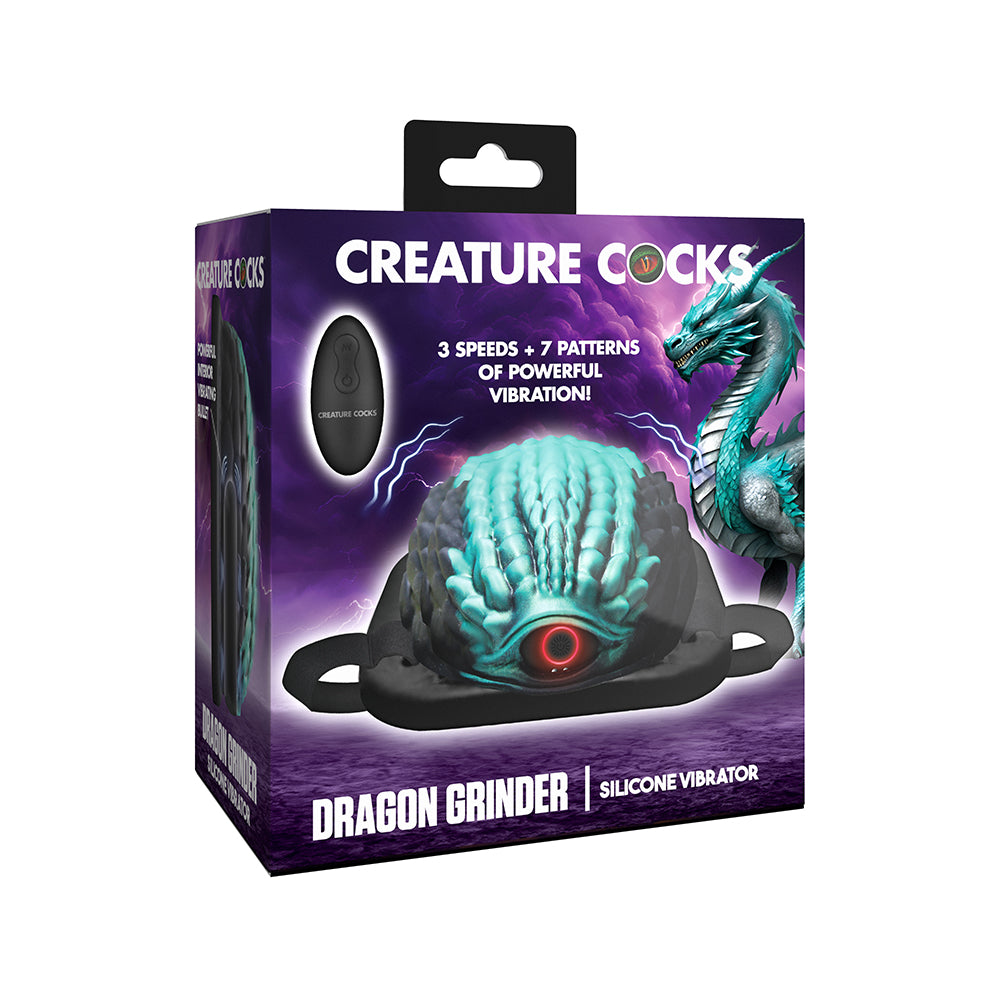 XR Brands - Creature Cocks Dragon Vibrating Silicone Grinder - Vibrators - Silicone