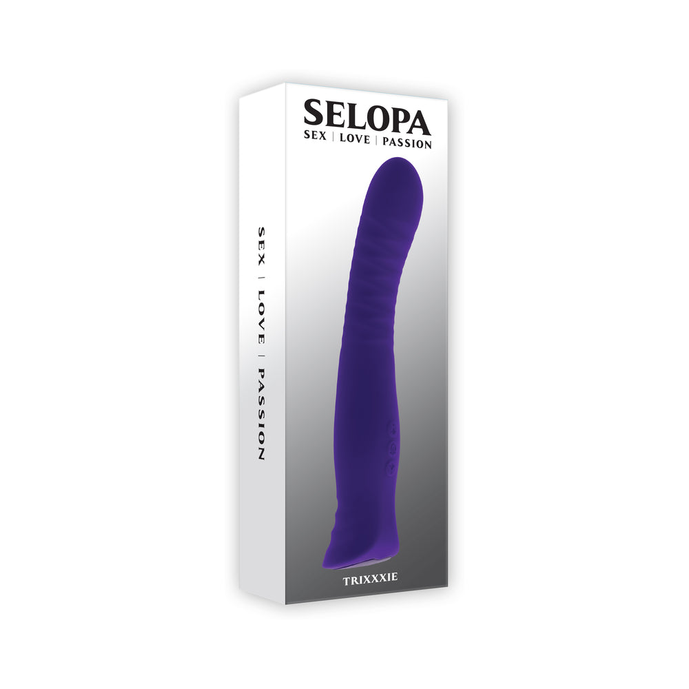 Selopa - Selopa Trixxxie Rechargeable Vibrator Silicone Purple - Vibrators - Silicone