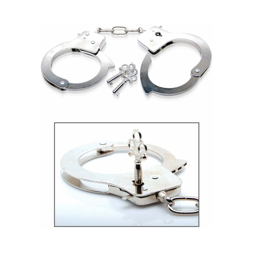 Pipedream - Fetish Fantasy Series Limited Edition Metal Handcuffs Silver - Bondage & Fetish Toys - Metal