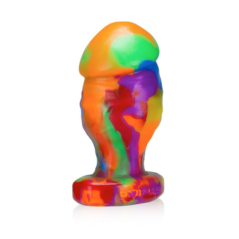 Oxballs - OxBalls Honcho-2, Buttplug, Medium, Rainbow - Anal Toys & Stimulators - Silicone