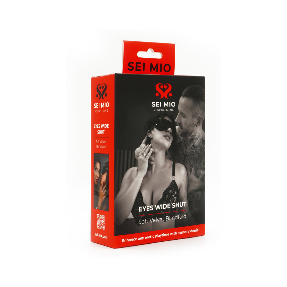 Creative Conceptions - SEI MIO Eyes Wide Shut Soft Velvet Blindfold - Bondage & Fetish Toys - Velvet