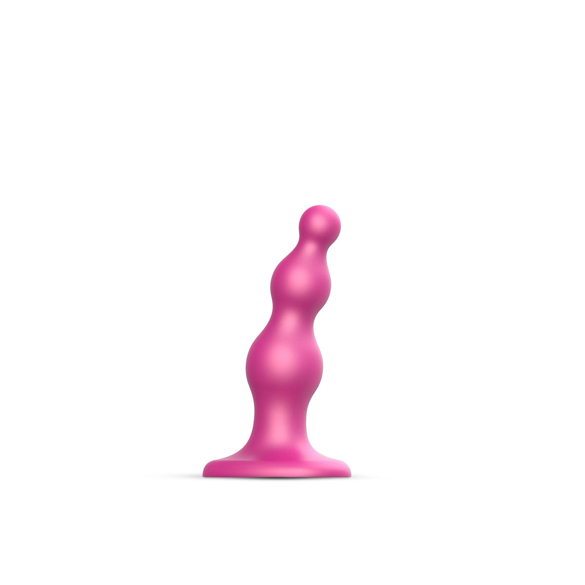 Lovely Planet - Strap-On-Me Dildo Plug Beads Small Raspberry - Anal Toys & Stimulators - Silicone