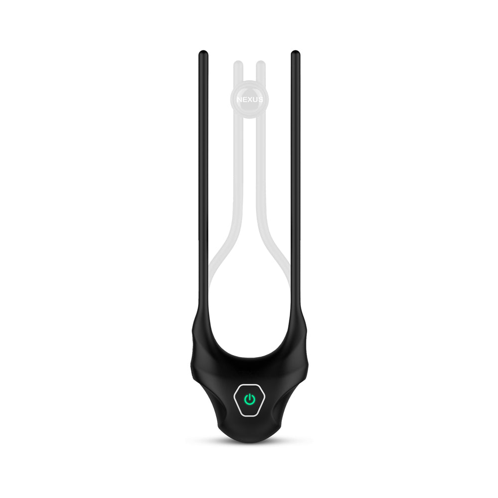 Nexus - Nexus Forge Adjustable Vibrating Cock Ring Black - Cockrings - Silicone