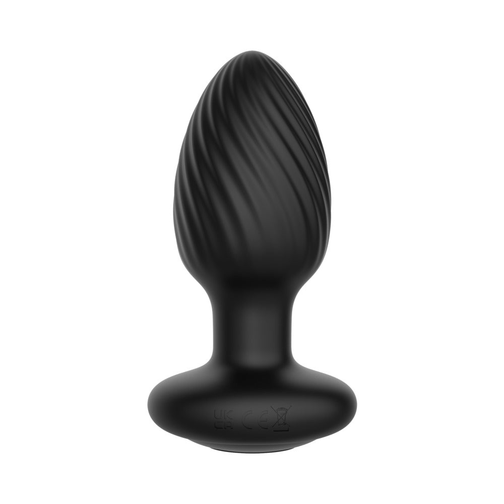 Nexus - Nexus Tornado Large Rotating and Vibrating Butt Plug with Remote Control - Anal Toys & Stimulators - Silicone