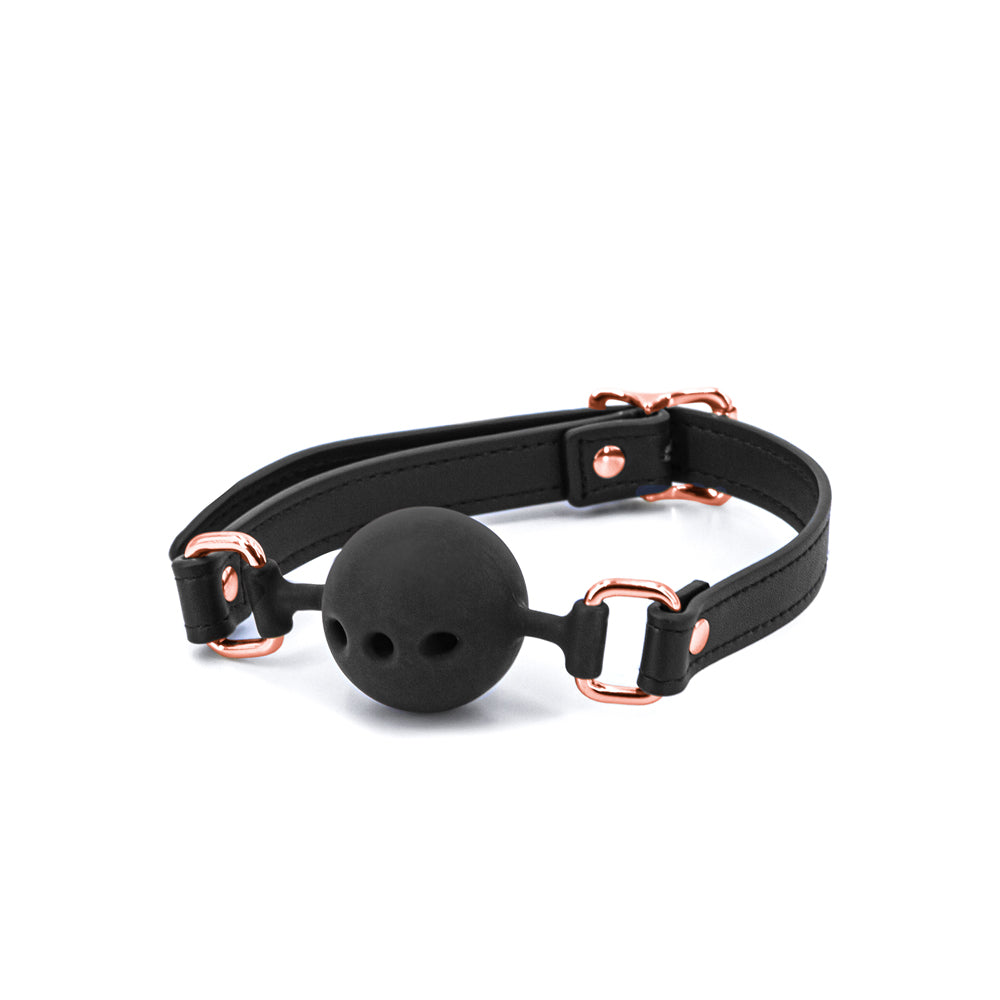 NS Novelties - Bondage Couture Ball Gag Black - Bondage & Fetish Toys - Silicone