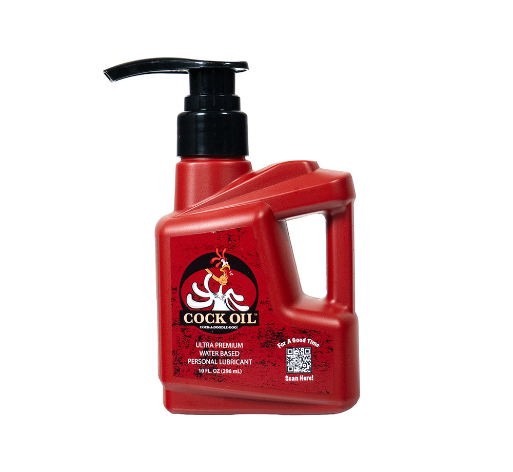 Cock Oil - Cock Oil Water-Based Lubricant Plastic Bottle with Pump Top 10 oz. - Lubricants, Creams & Glides