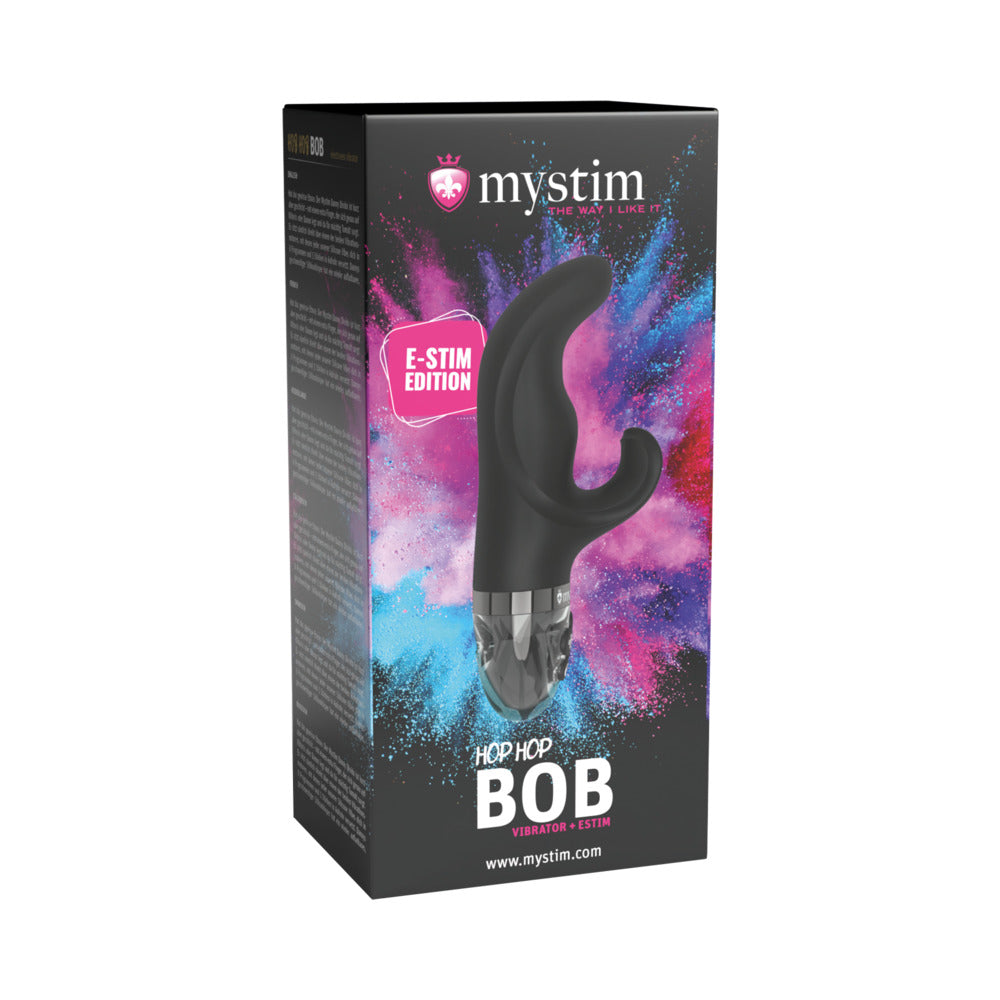Mystim - Mystim Hop Hop Bob eStim Vibrator Black - Vibrators - Silicone