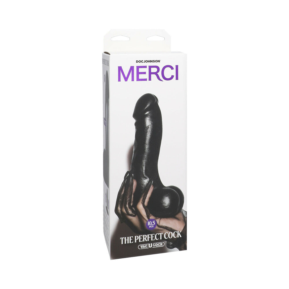 Doc Johnson - Merci The Perfect Cock 10.5 in. Dildo with Removable Vac-U-Lock Suction Cup - Dildos - TPE/TPR/Elastomers