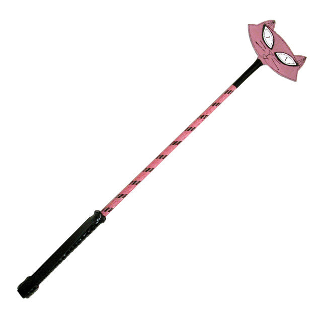 Ruff Doggie Styles - Kitty Shaped Crop (Leather) - Bondage & Fetish Toys