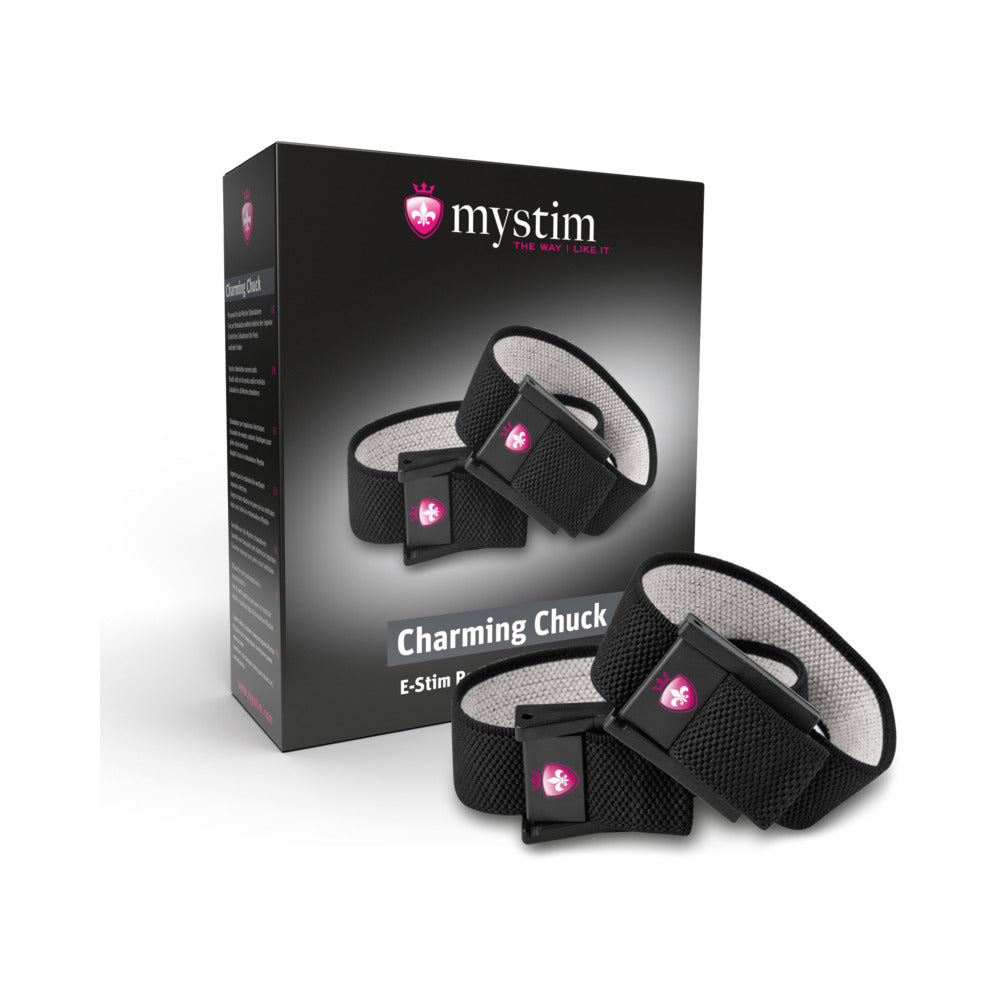 Mystim - Mystim Charming Chuck 2-Piece Strap Set with 2mm Adapter - Bondage & Fetish Toys