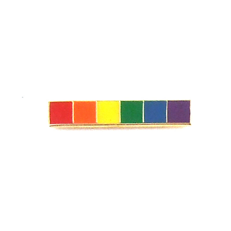 PHS International - Gaysentials Lapel Pin - Rainbow Bar - Novelties & Games - Metal