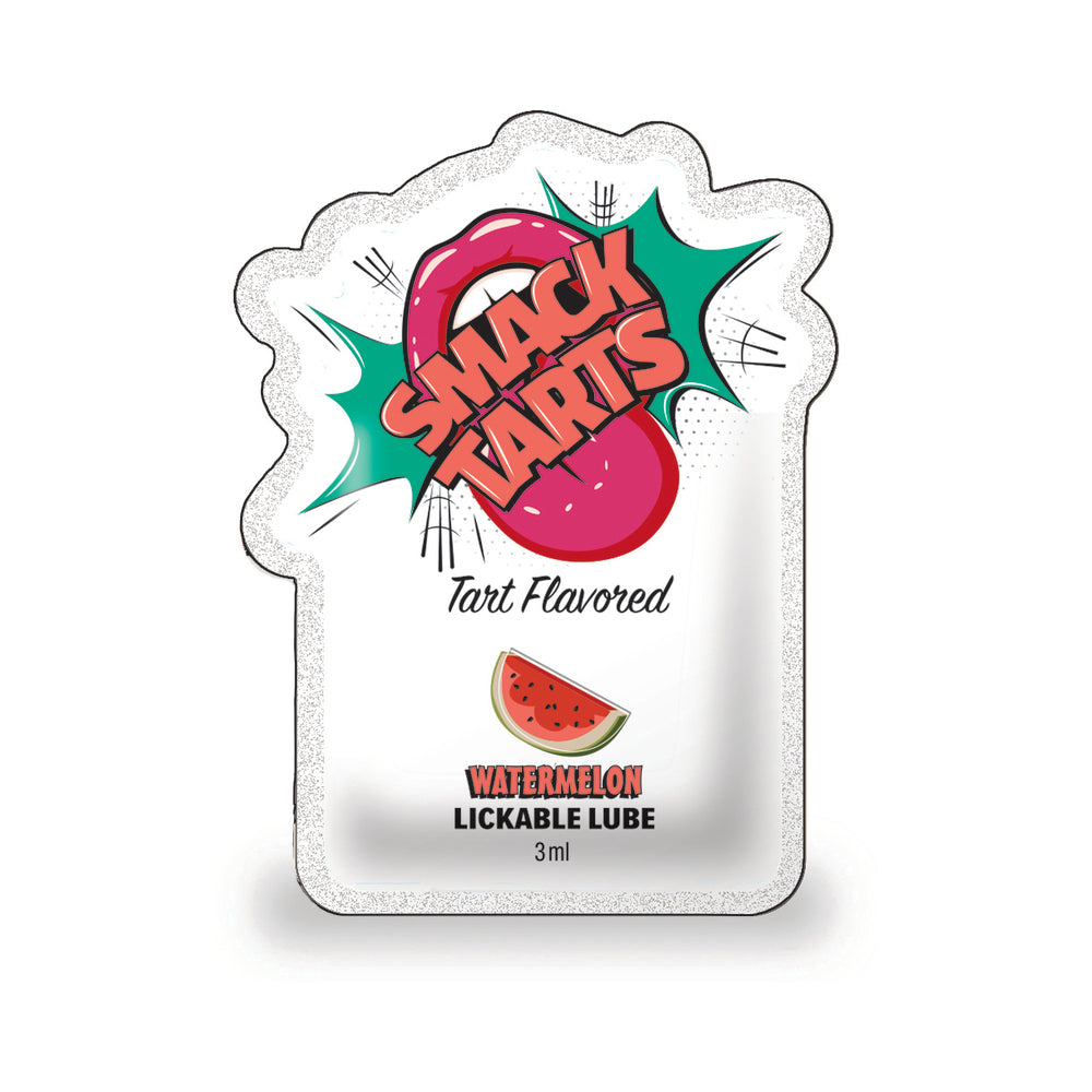Little Genie - Smack Tarts Lickable Lube Sour Watermelon 3 ml Pouch 36-Piece Display - Displays