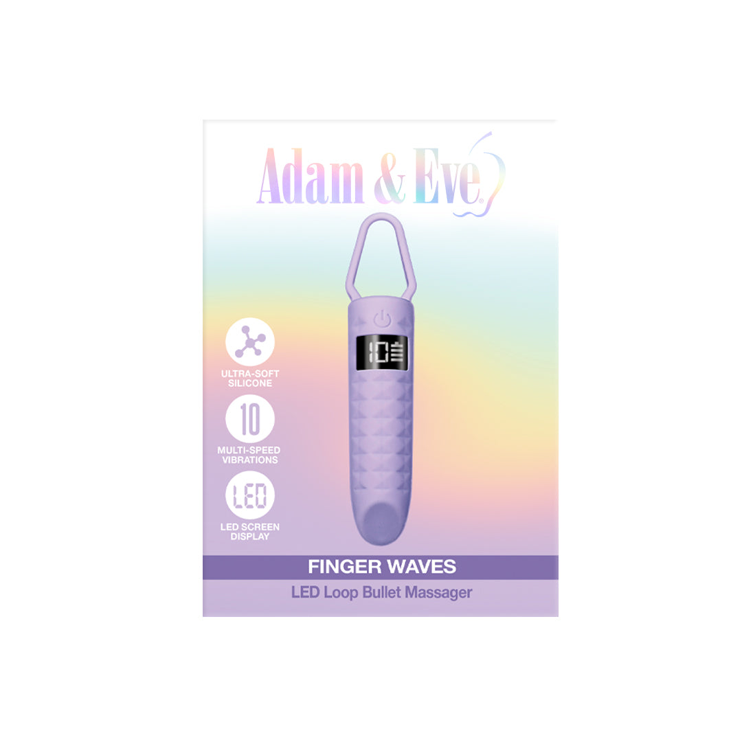Adam & Eve - Adam & Eve Finger Waves LED Bullet Vibe - Vibrators