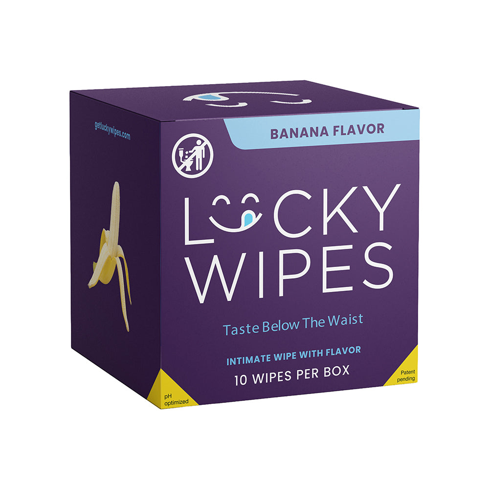 Sweetums - Sweetums Lucky Wipes Banana Flavor 10-Pack - Sexual Wellness