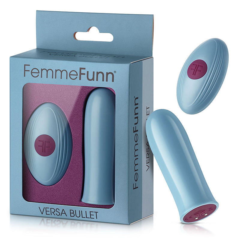 FemmeFunn - FemmeFunn Versa Bullet Rechargeable Remote-Controlled Vibrator Light Blue - Vibrators - ABS