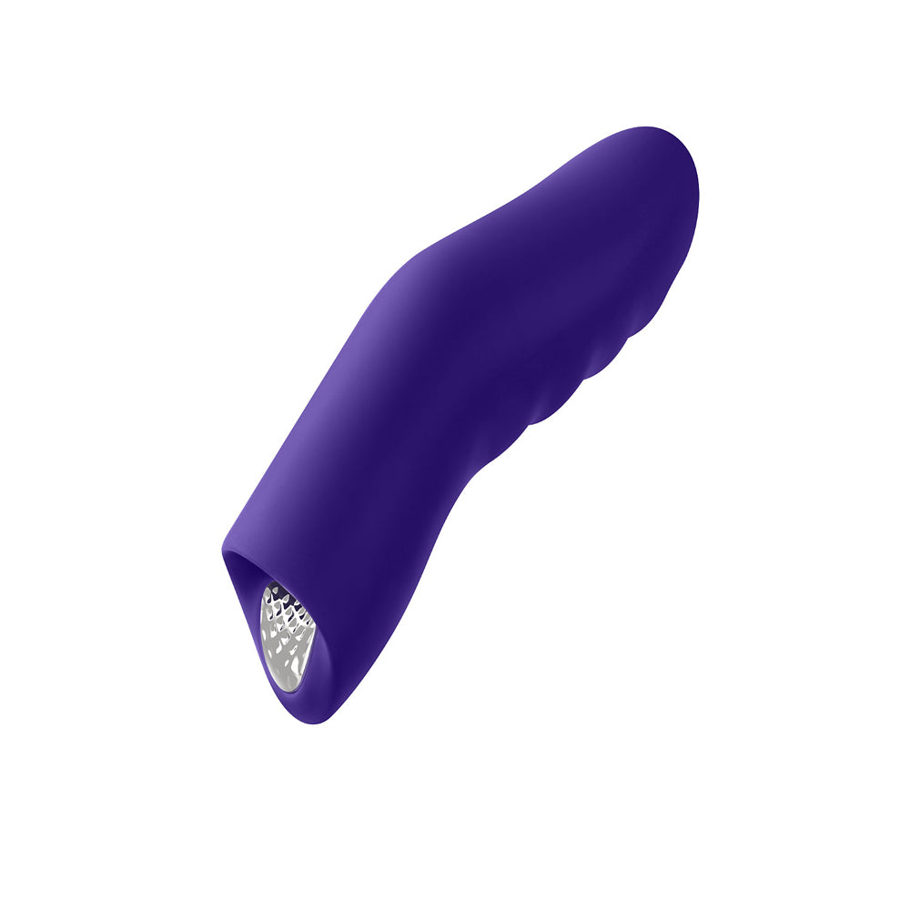 FemmeFunn - FemmeFunn Dioni Rechargeable Silicone Finger Vibrator Small Dark Purple - Vibrators - Silicone
