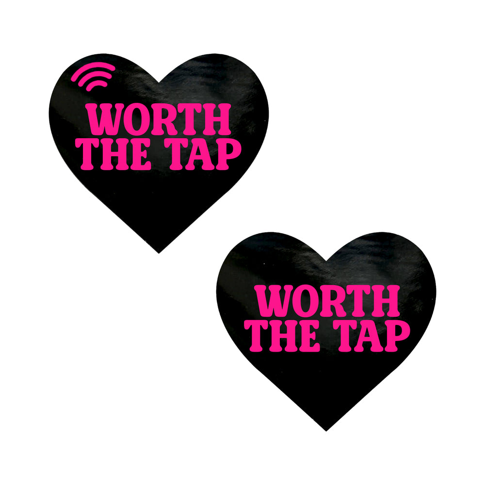 Neva Nude - Neva Nude Worth the Tap Hot Pink Heart Smart NFC Pasties - General
