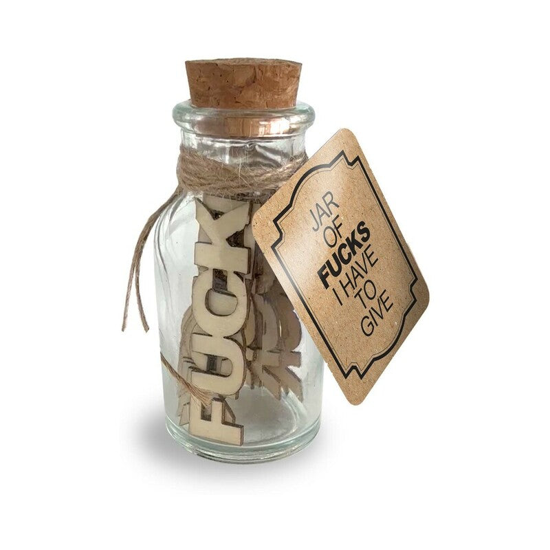 Little Genie - Jar Of Fucks I Have To Give - Novelties & Games - Wood