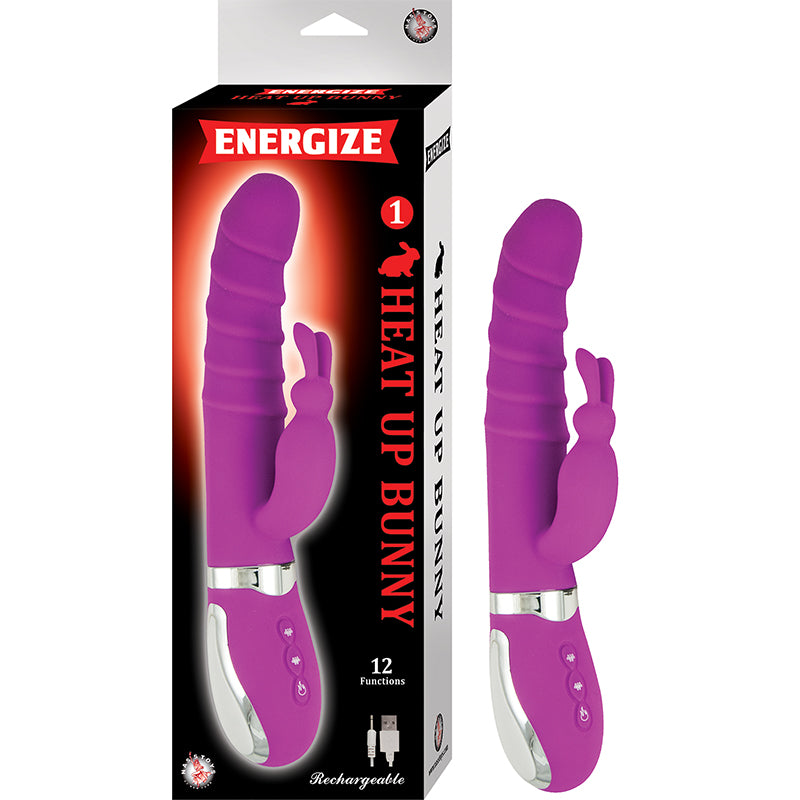 Nasstoys - Energize Heat Up Bunny 1 Purple - Vibrators - Silicone