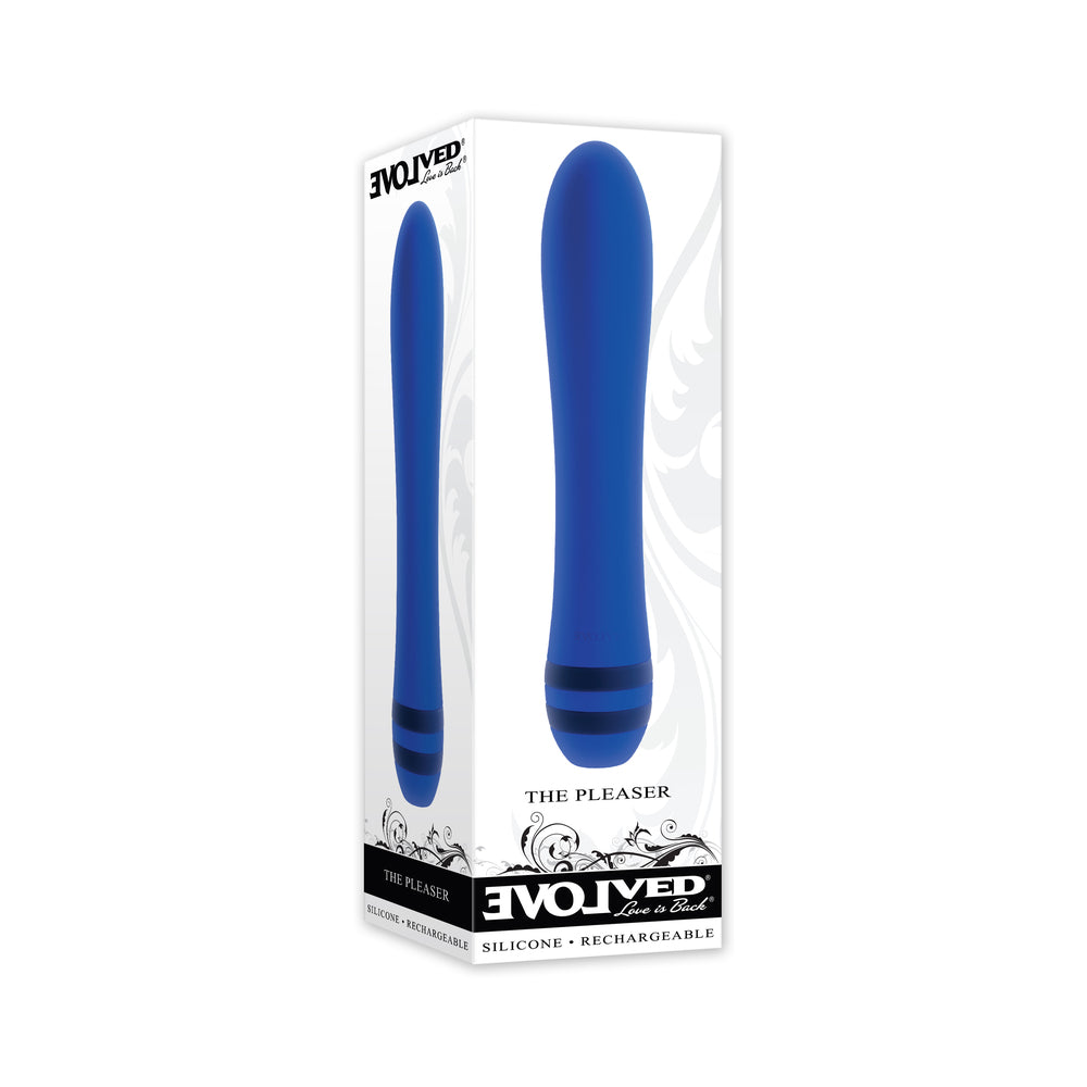 Evolved - Evolved The Pleaser Rechargeable Vibrator Silicone Blue - Vibrators - Silicone