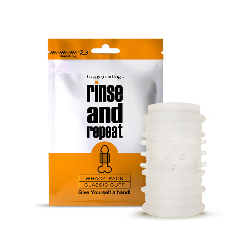 Global Novelties - Happy Ending Rinse And Repeat Whack Pack - Cuff - Masturbation Aids for Males - TPE/TPR/Elastomers
