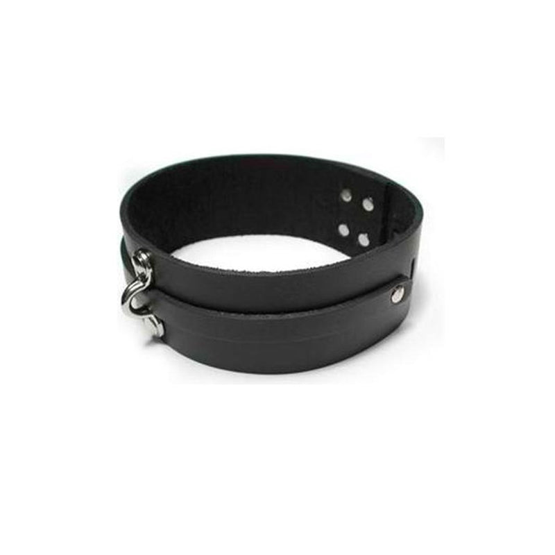 Stockroom - KinkLab Bondage Basics Leather Collar (Black) - Bondage & Fetish Toys - Leather