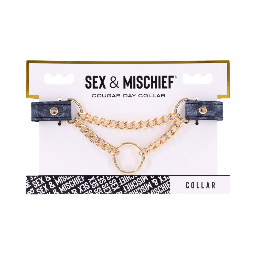 Sportsheets - Sportsheets Sex & Mischief Cougar Day Collar - Bondage & Fetish Toys - Polyurethane