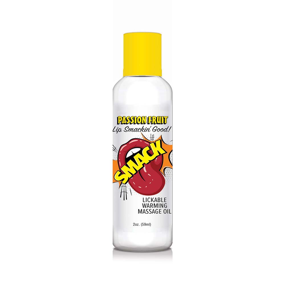 Little Genie - Smack Lickable Massage Oil Passion Fruit 2 oz. - Lubricants, Creams & Glides - Liquid