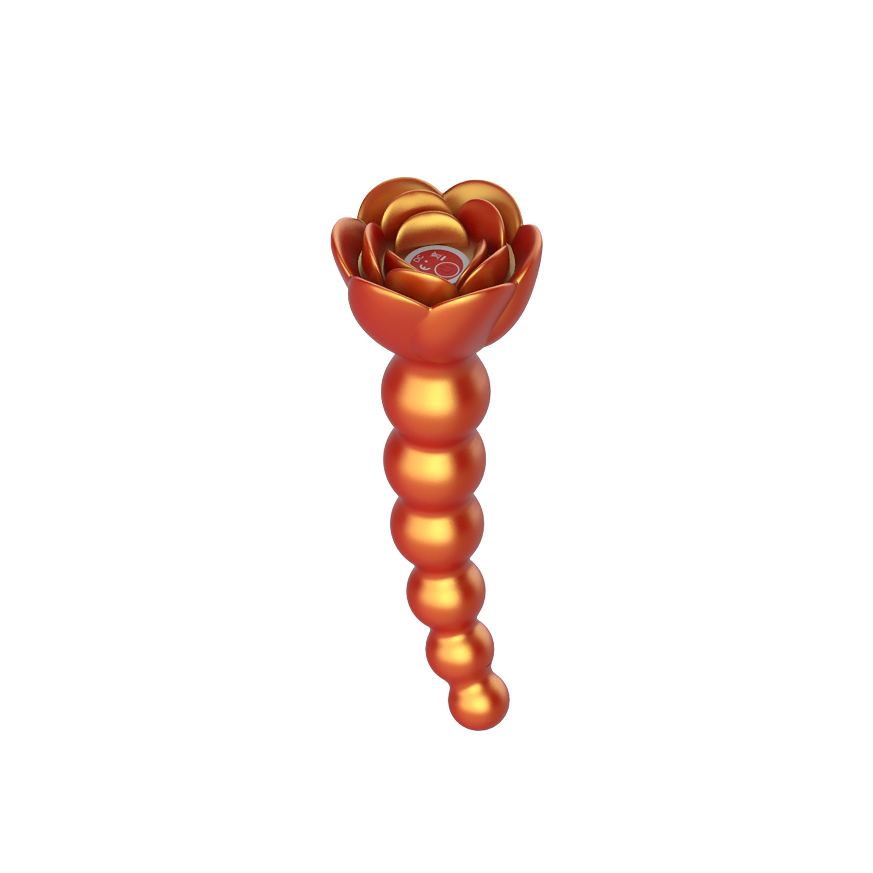 Adam & Eve - Adam & Eve Beaded Rose Blossom Silicone Anal Vibrator - Anal Toys & Stimulators