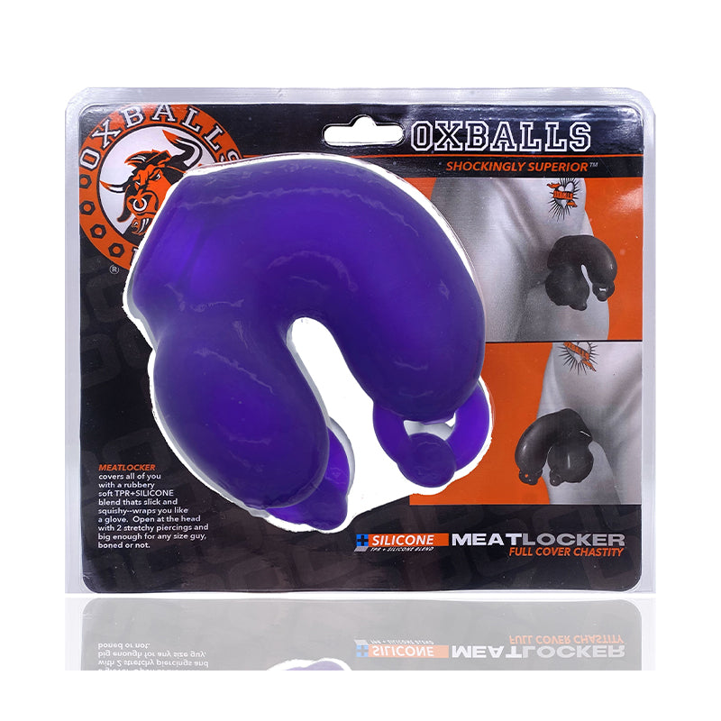 Oxballs - Oxballs Meatlocker Chastity Eggplant Ice - General - TPE/TPR/Elastomers
